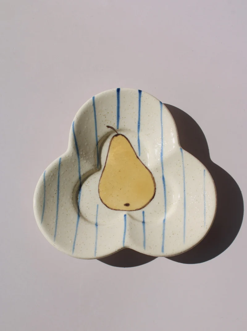 Poire Ceramic Saucer Dish