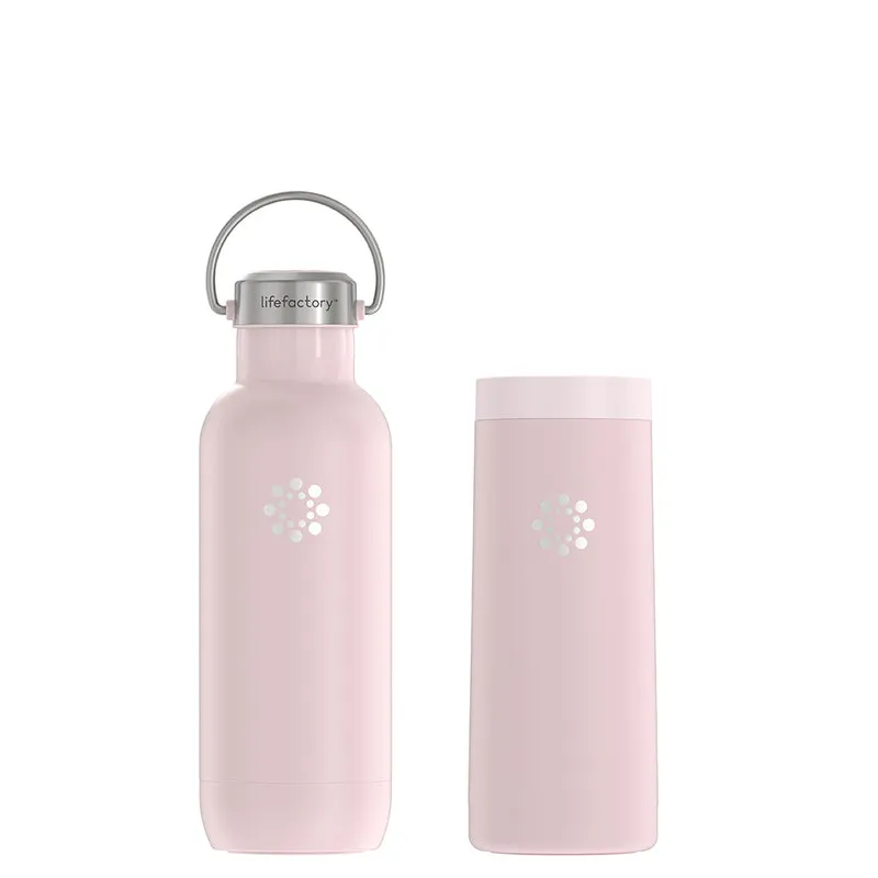 16oz Stainless Steel Tumbler & Water Bottle Desert Rose Bundle