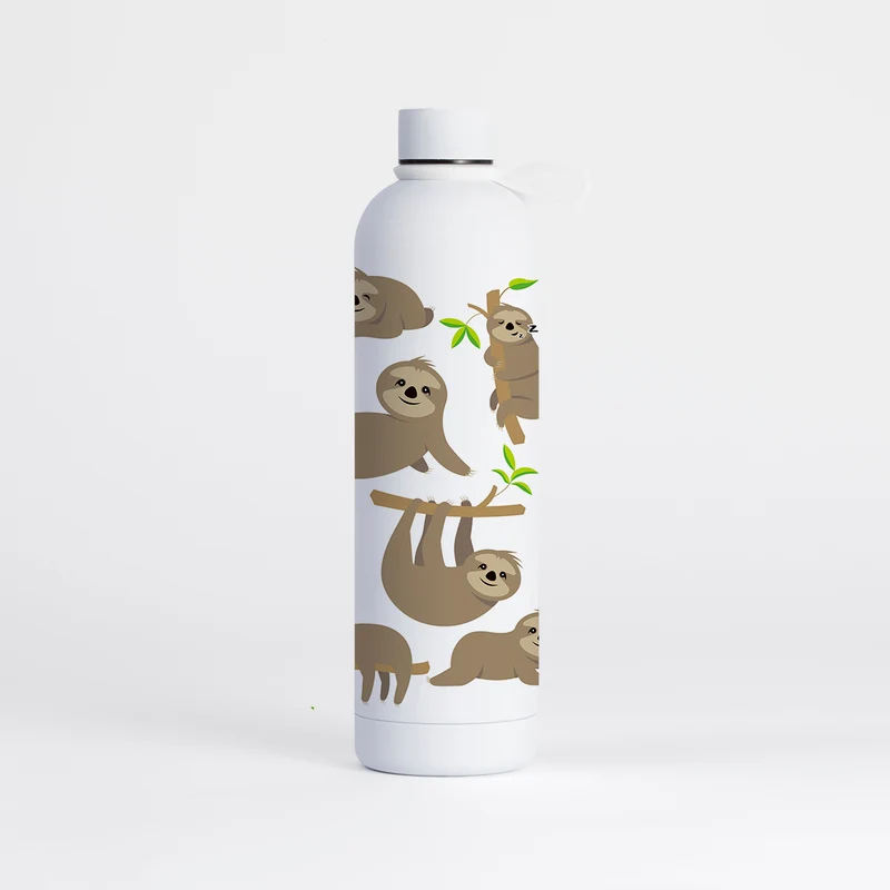 Sloth Water Bottle (1 Litre) Pulse - Pure White