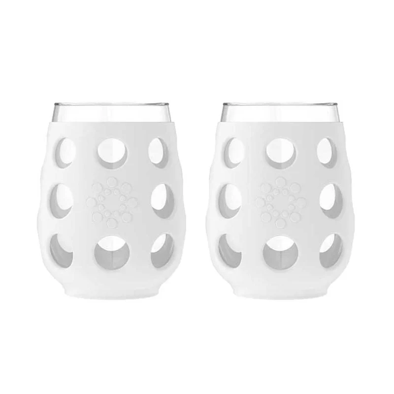 17oz Wine Glass with Silicone Sleeve-2 Pack