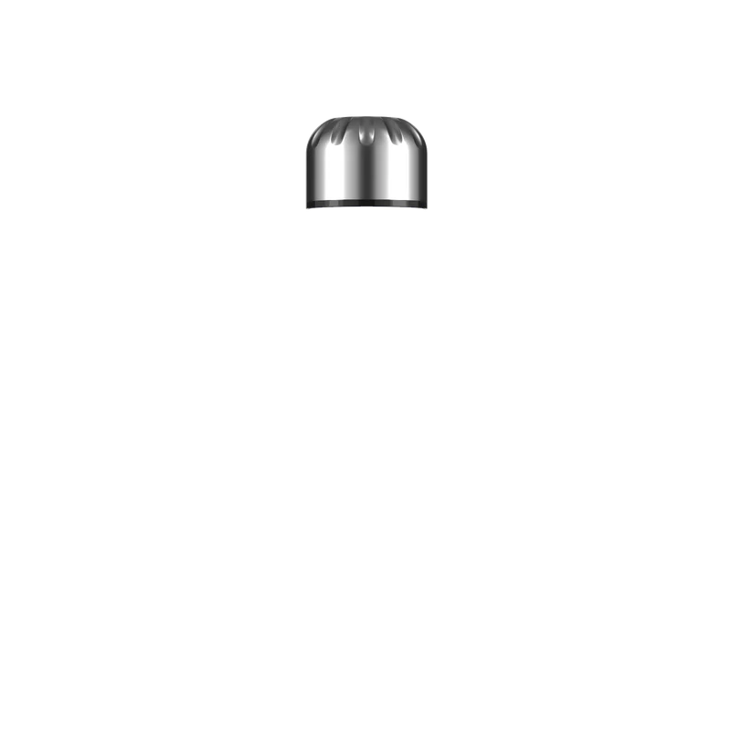 Metallic Silver Lid