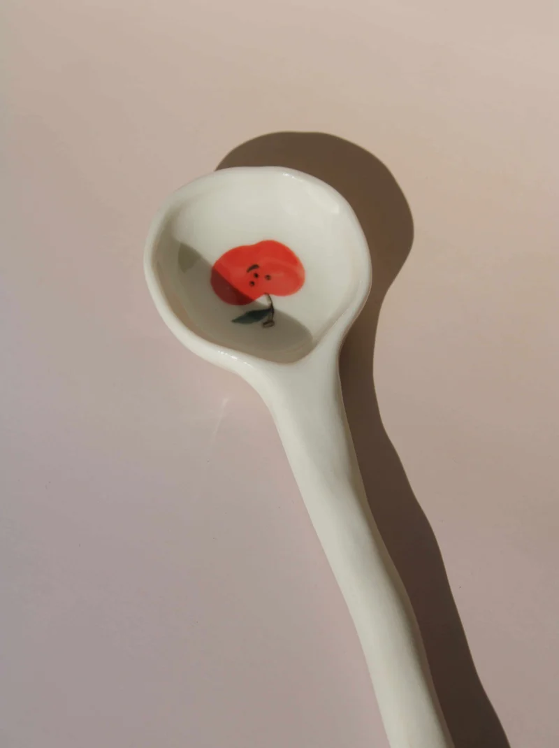 Apple Ceramic Spoon