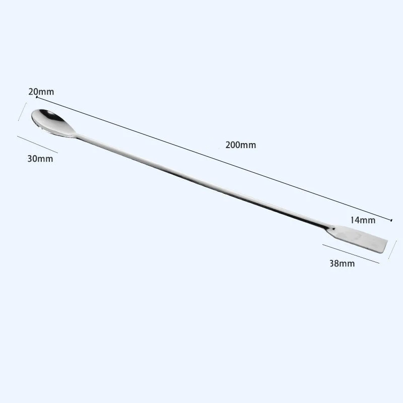 Cucchiaio con spatola, acciaio inossidabile, lunghezza da 20 a 30 cm