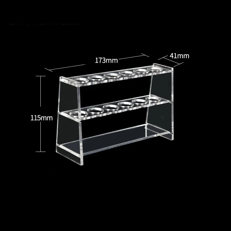 Supporto in plastica per tubi colorimetrici a banco singolo, slot da 6 a 12