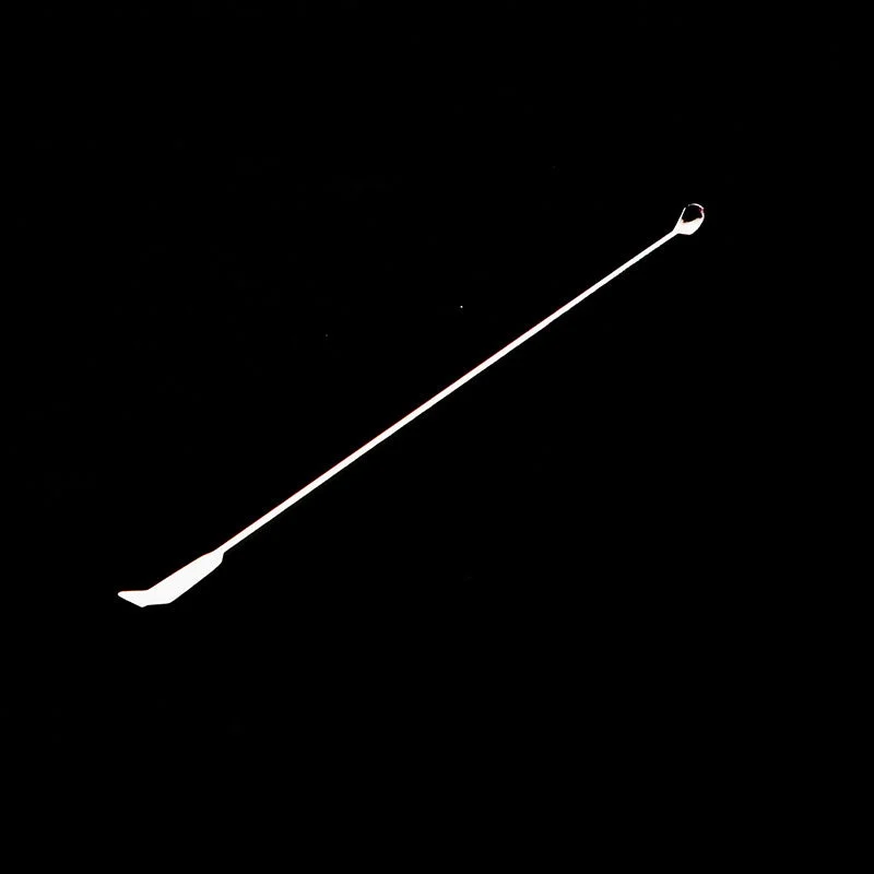Micro cucchiaio con spatola, acciaio inossidabile, lunghezza da 10 a 30 cm