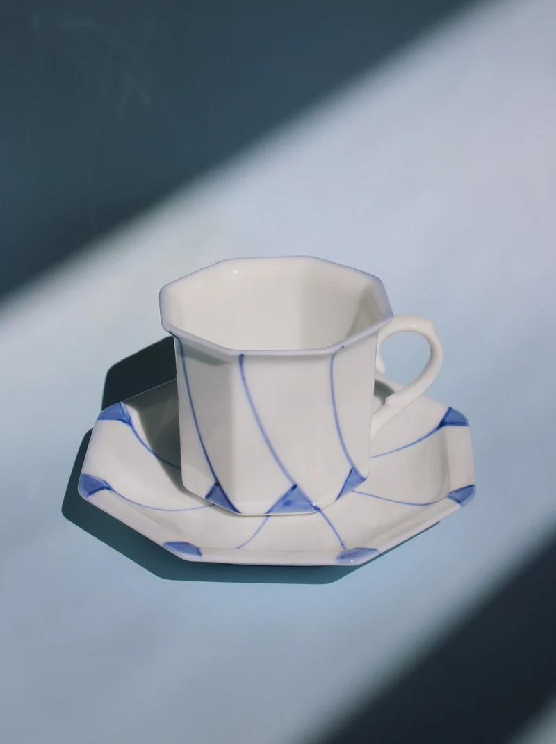 Whispers of Blue Cup and Saucer