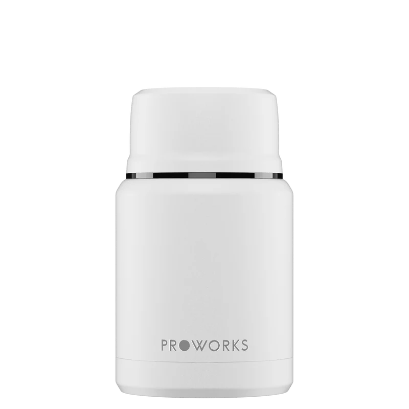 All White Food Flask