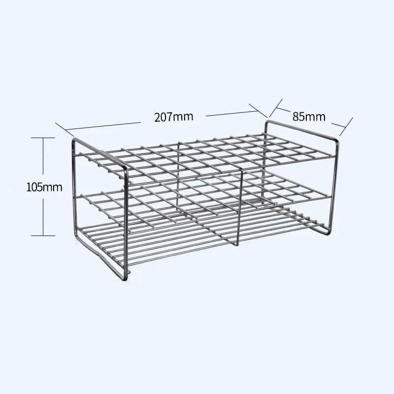 Supporto per provette da 50 slot, acciaio inossidabile