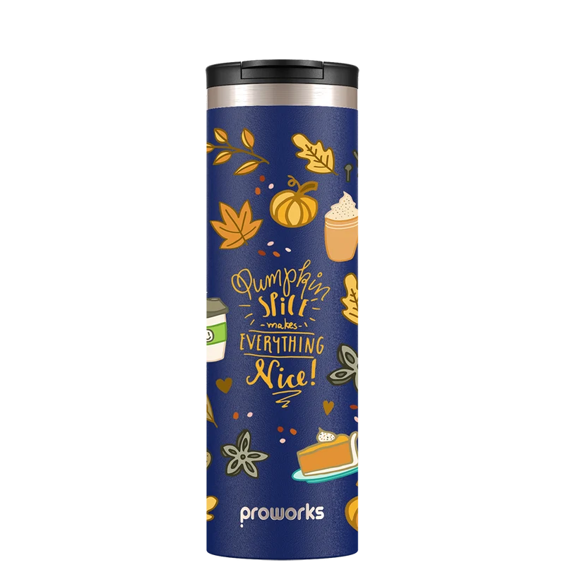 Midnight Blue Pumpkin Spice Travel Mug