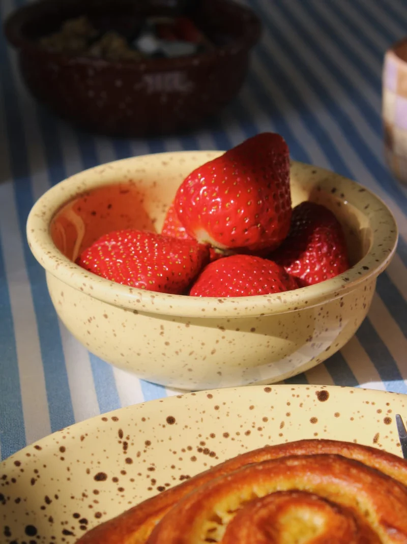 Ocre Ceramic Bowl