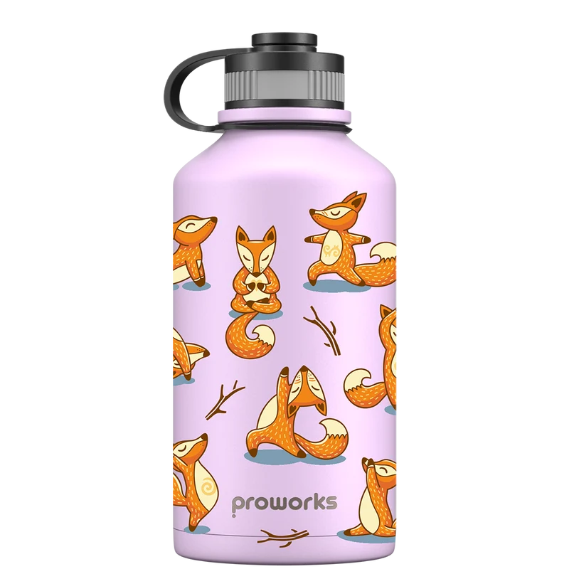 2 Litre Water Bottle - Pastel Lavender Foxy Yoga