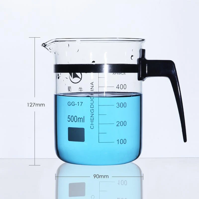 Bicchiere graduato con manico, graduato, da 500 ml a 1.000 ml