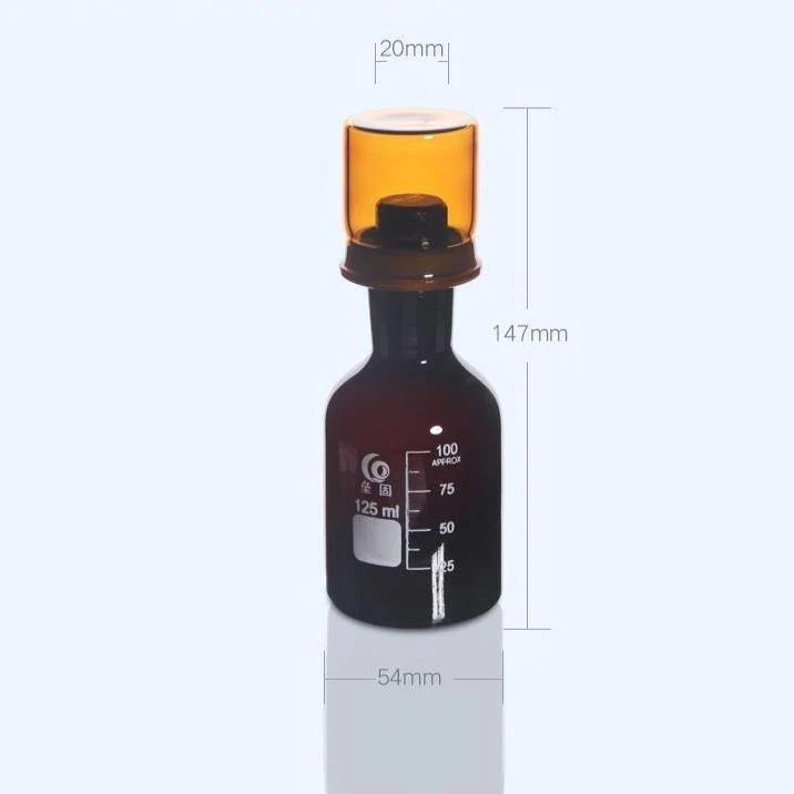 Bottiglia Bod con coperchio, vetro marrone, da 125 ml a 1.000 ml