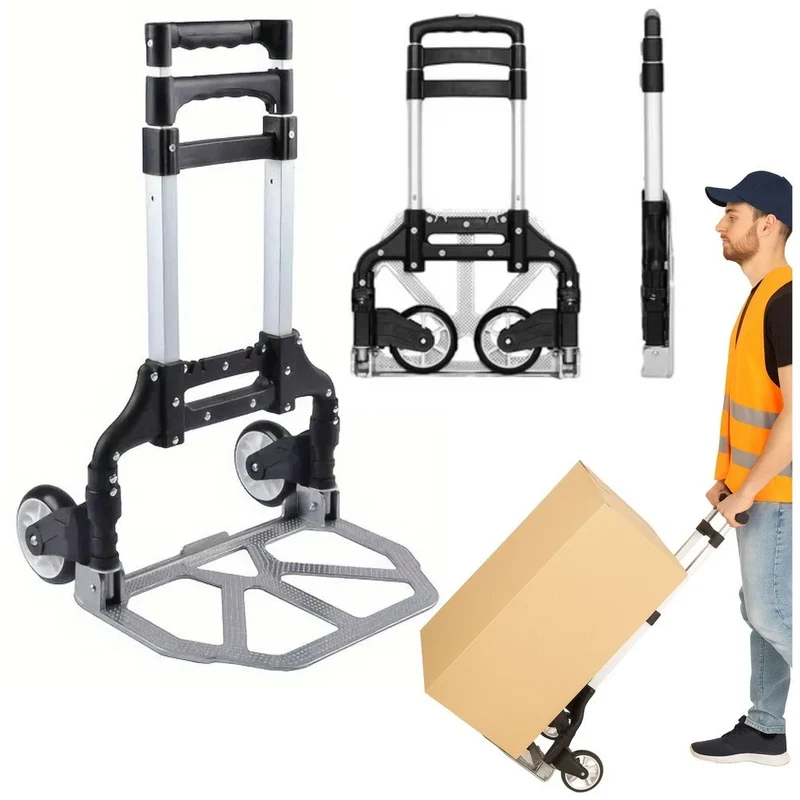 Carrello da trasporto pieghevole in alluminio carico massimo fino a 70 kg