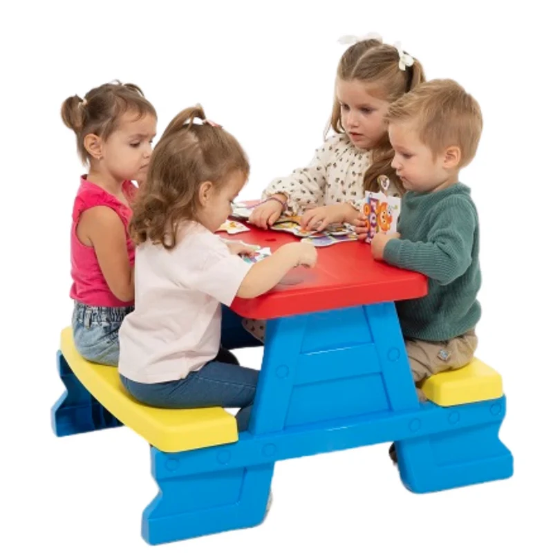 Set tavolo e panche da giardino per bambini