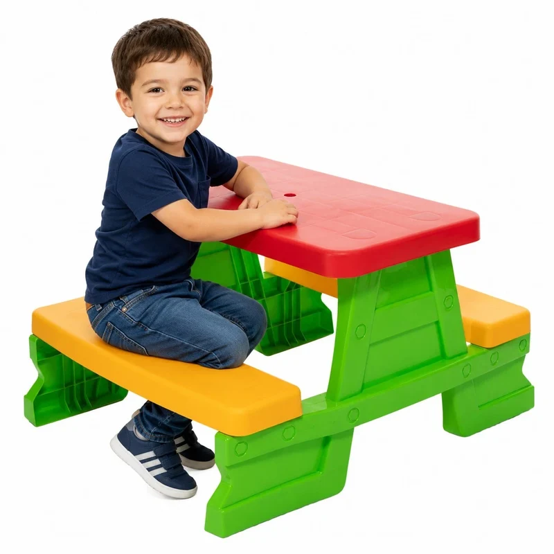 Set tavolo e panche da giardino per bambini