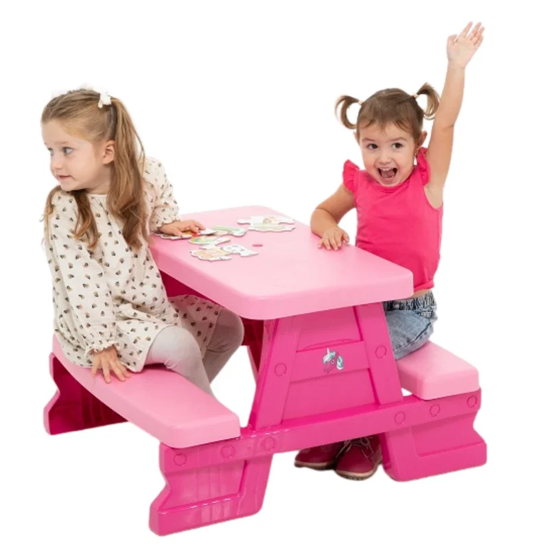 Set tavolo e panche da giardino per bambini
