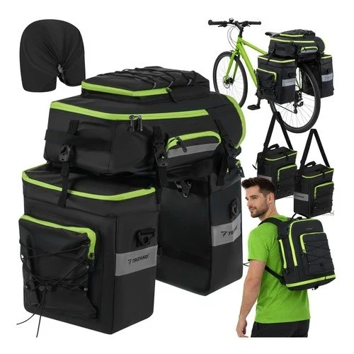 Borsa da bici impermeabile da 65 litri, zaino 3 in 1