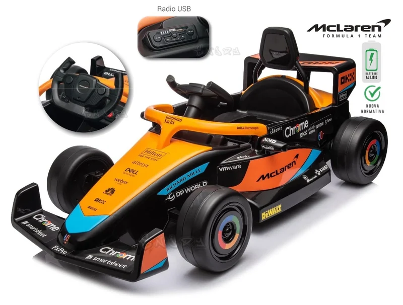Auto Elettrica per bambini McLaren F1 batteria al LITIO