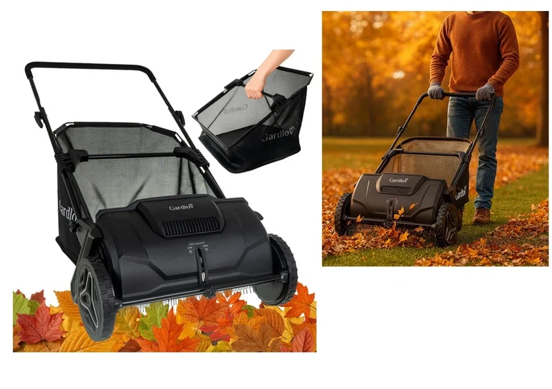 Raccoglifoglie da 100 l, per rimuovere foglie, erba e sporco senza sforzo ed ecologico!