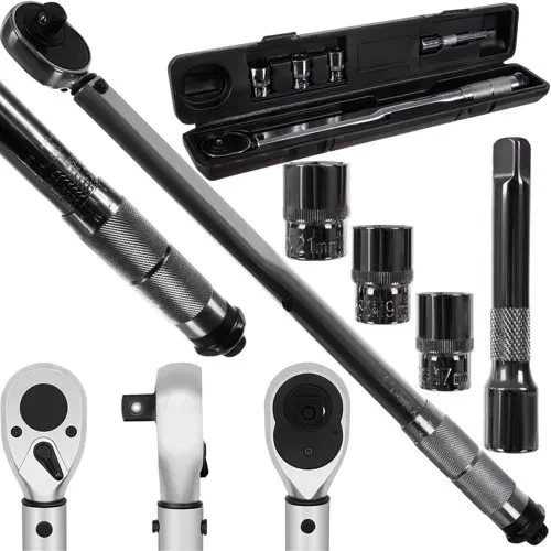 Chiave dinamometrica da 1/2"+ bussole+ prolunga