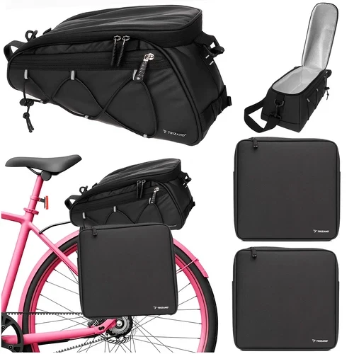 Borsa per bicicletta, borsa per portapacchi, impermeabile e termica per bici, set da 3!