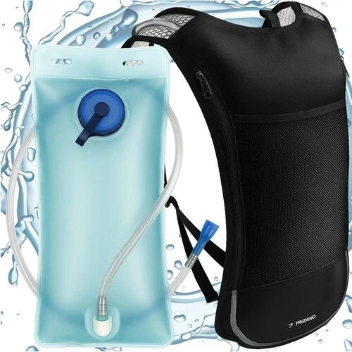 Zaino per idratazione con borraccia sacca d'acqua da 2 l per bici corsa trekking