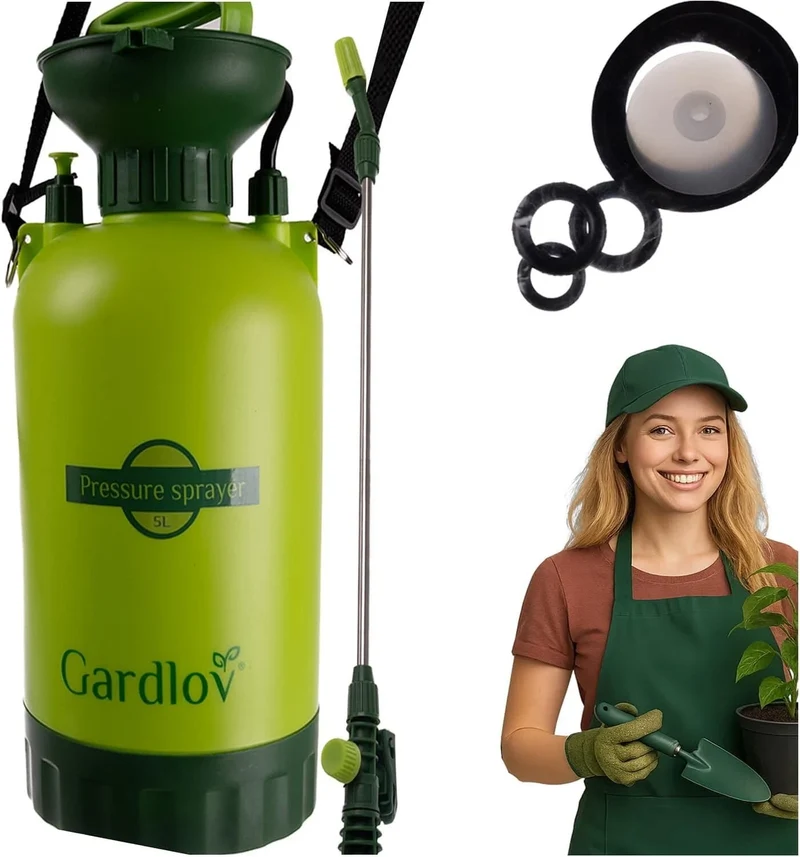 5L Spruzzatore Manuale a Pompa asta lunga Nebulizzatore a Pressione Irrigazione