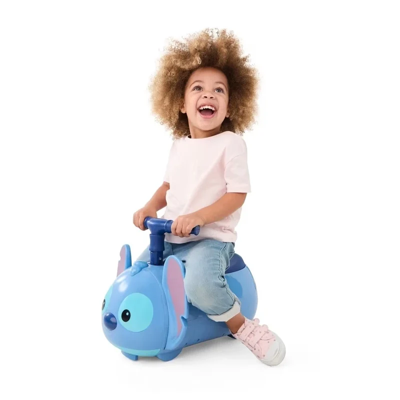 Auto a spinta ride on disney STITCH cavalcabile con luci suoni Zoom cavalcabile