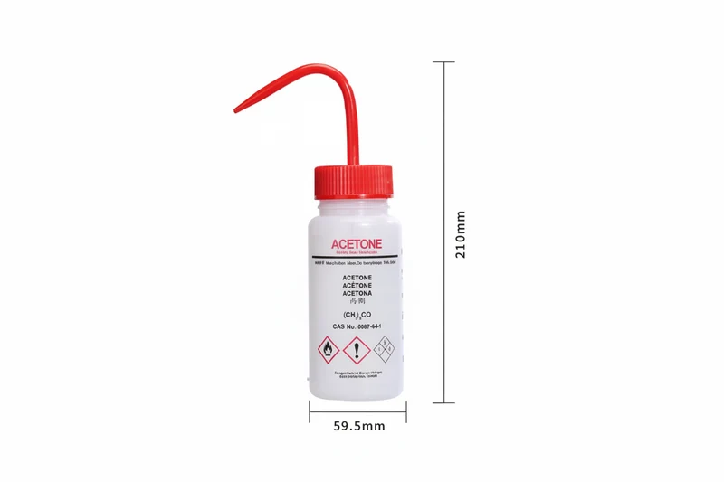 Spruzzini per solventi con sfiato, plastica PE, capacità da 250 ml a 500 ml