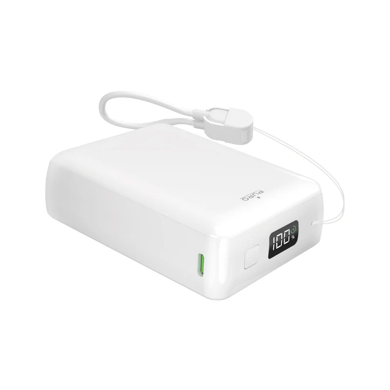 Mini Power Bank Power Cube 20 da 20000 mAh con LCD e cavo USB-C