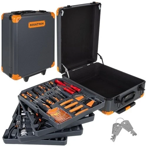 Set di utensili Bigstretch da 1000 pezzi, chiavi a bussola, punte in alluminio XXL