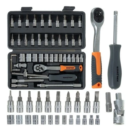 Set di utensili Bigstretch da 46 pezzi, chiavi a bussola 1/4 TORX