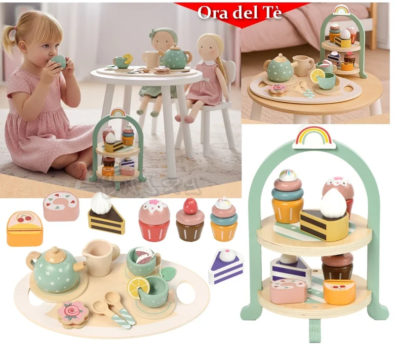Set dei dolci e tè: un dolce divertimento che sviluppa, delizia e insegna!
