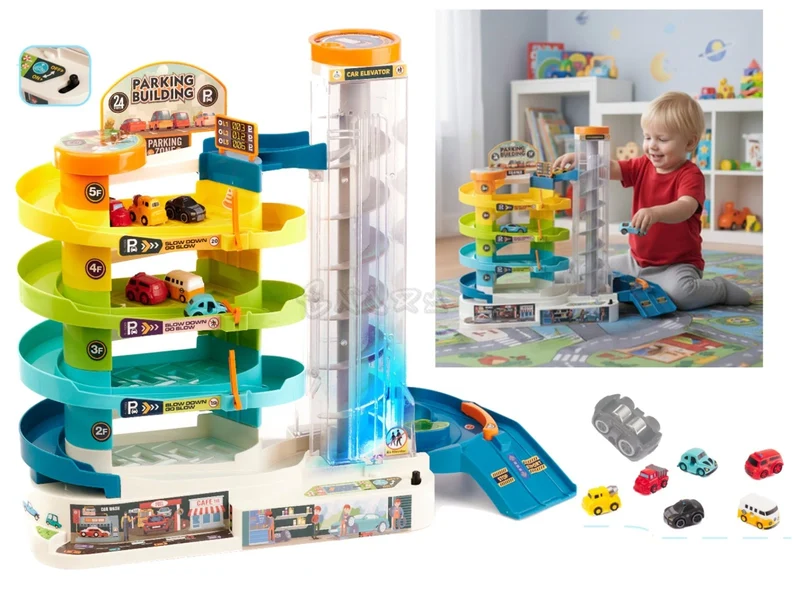 Parcheggio giocattolo - mega garage per bambini