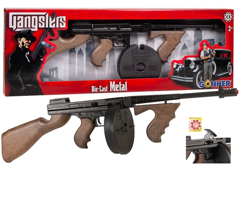 Un fucile da gangster di solida fattura, per bambini dai 3 anni in su.