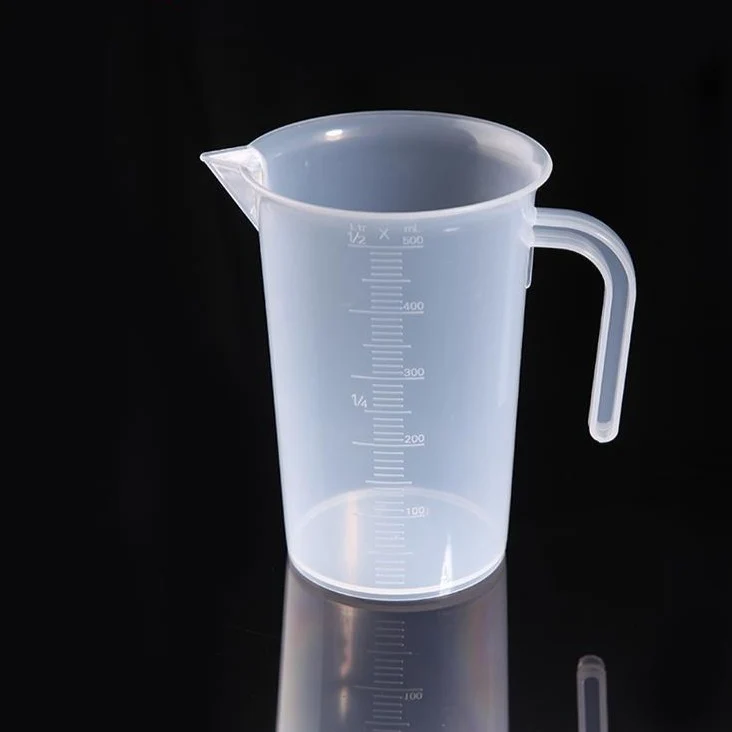 Bicchiere graduato in plastica con manico, capacità da 250 a 2.000 ml