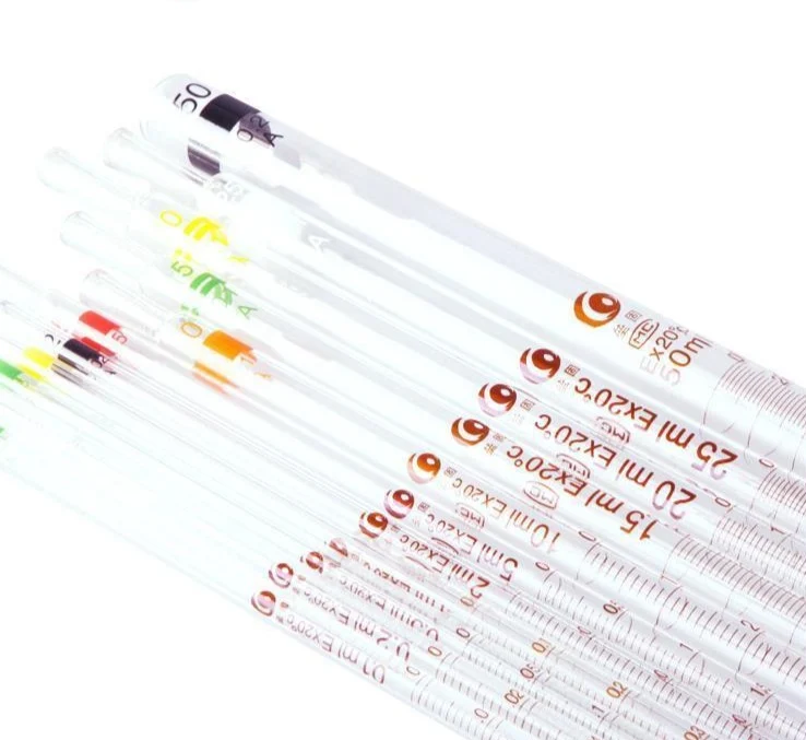 Pipette di misurazione, capacità da 0.1 a 50 ml, graduazione 0.1 ml
