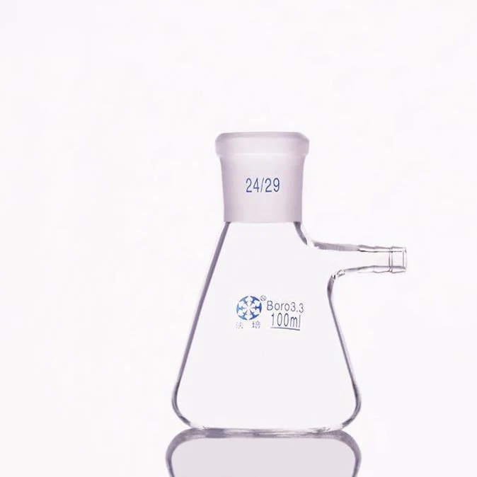 Bottiglia di aspirazione a forma di erlenmeyer con giunto, capacità da 125 a 20.000 ml