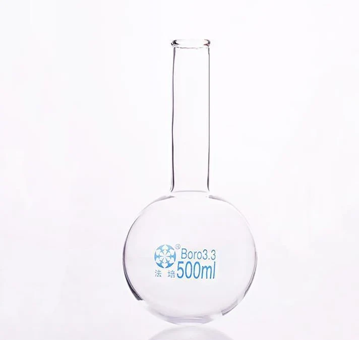 Pallone a fondo tondo a collo lungo, da 50 a 3.000 ml