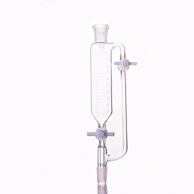 Imbuto di gocciolamento con rubinetto in PTFE sul tubo di compensazione della pressione, graduato, da 50 ml a 1.000 ml