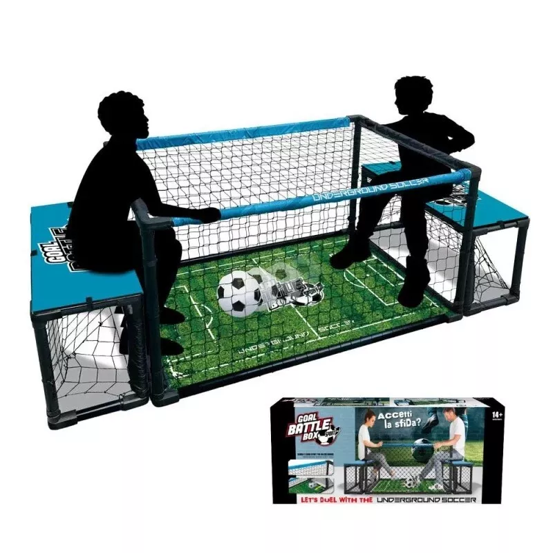 Campo Calcio "underground" con porte, panche e palla