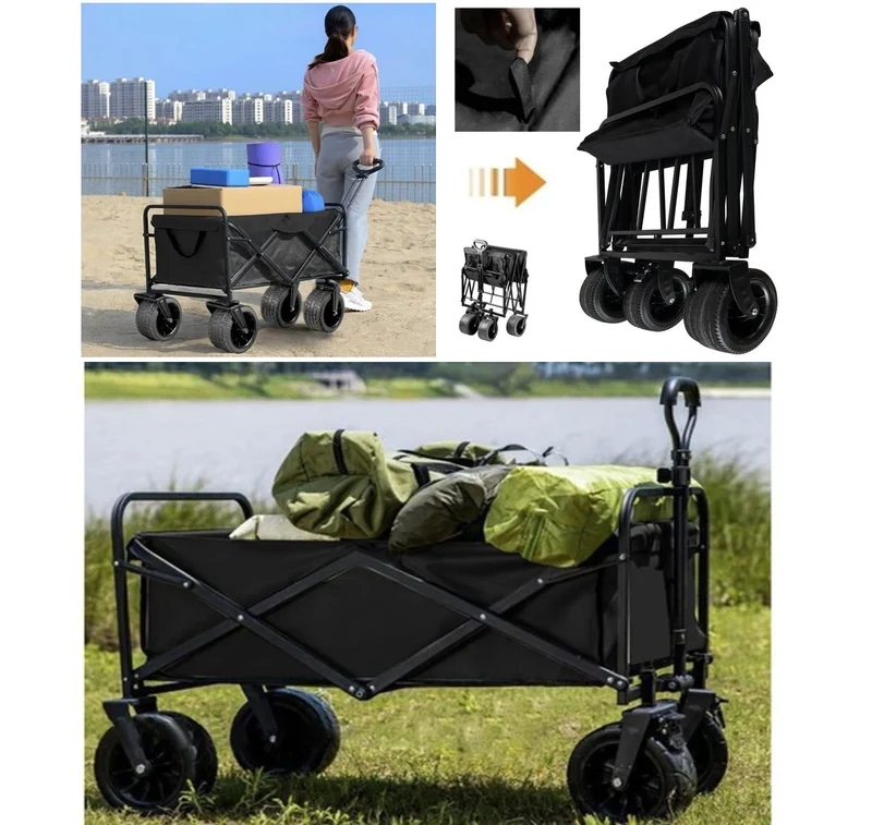Carrello da trasporto pieghevole per giardino/spiaggia