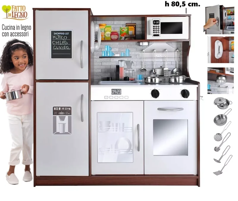 Cucina Grande in modello PREMIUM XXL, Cucina Giocattolo Per Bambini da StrMy Toys