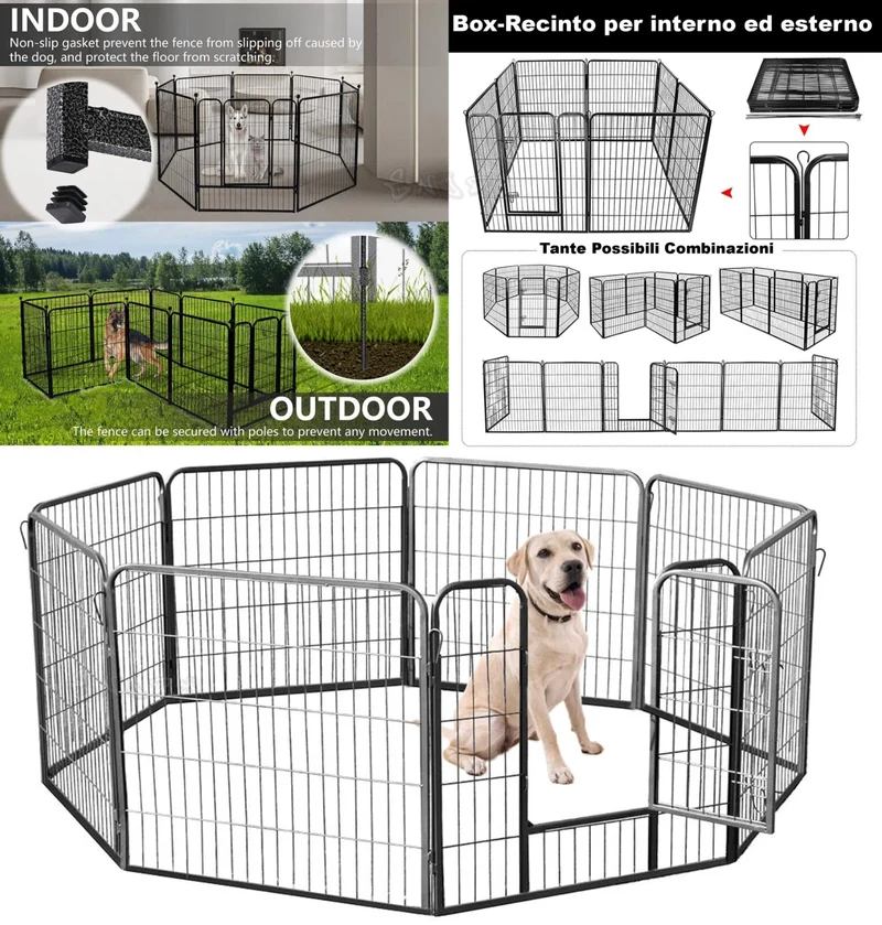 Box Recinto per animali - interno esterno TANTE COMBINAZIONI POSSIBILI