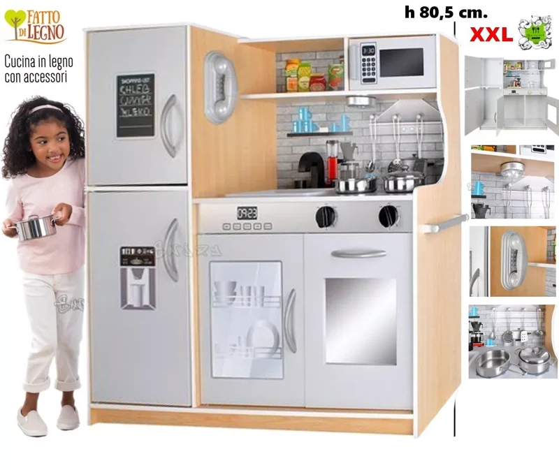 Cucina Grande in modello PREMIUM XXL, Cucina Giocattolo Per Bambini da StrMy Toys
