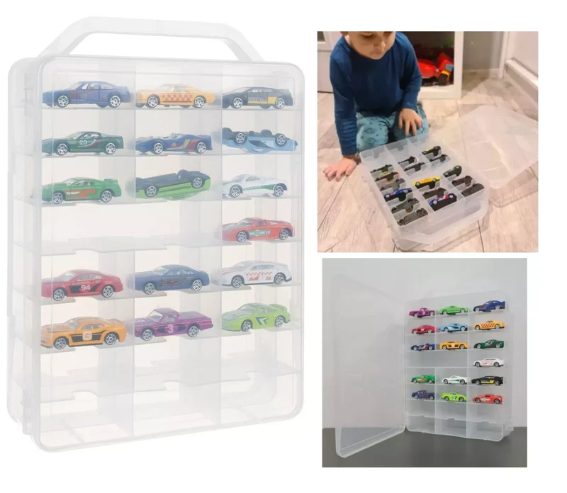 ESPOSITORE MODELLISMO valigetta per modellini auto, sorpresine ecc
