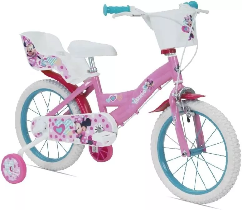 Bicicletta Minnie 16 Pollici Bici disney per Bambina disney con ruote 4 5 6 anni