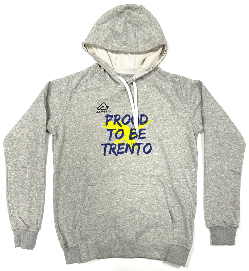 Felpa Grigia PROUD TO BE TRENTO