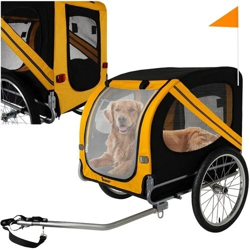 Rimorchio per bicicletta per cani, grande carrello per bici ideali